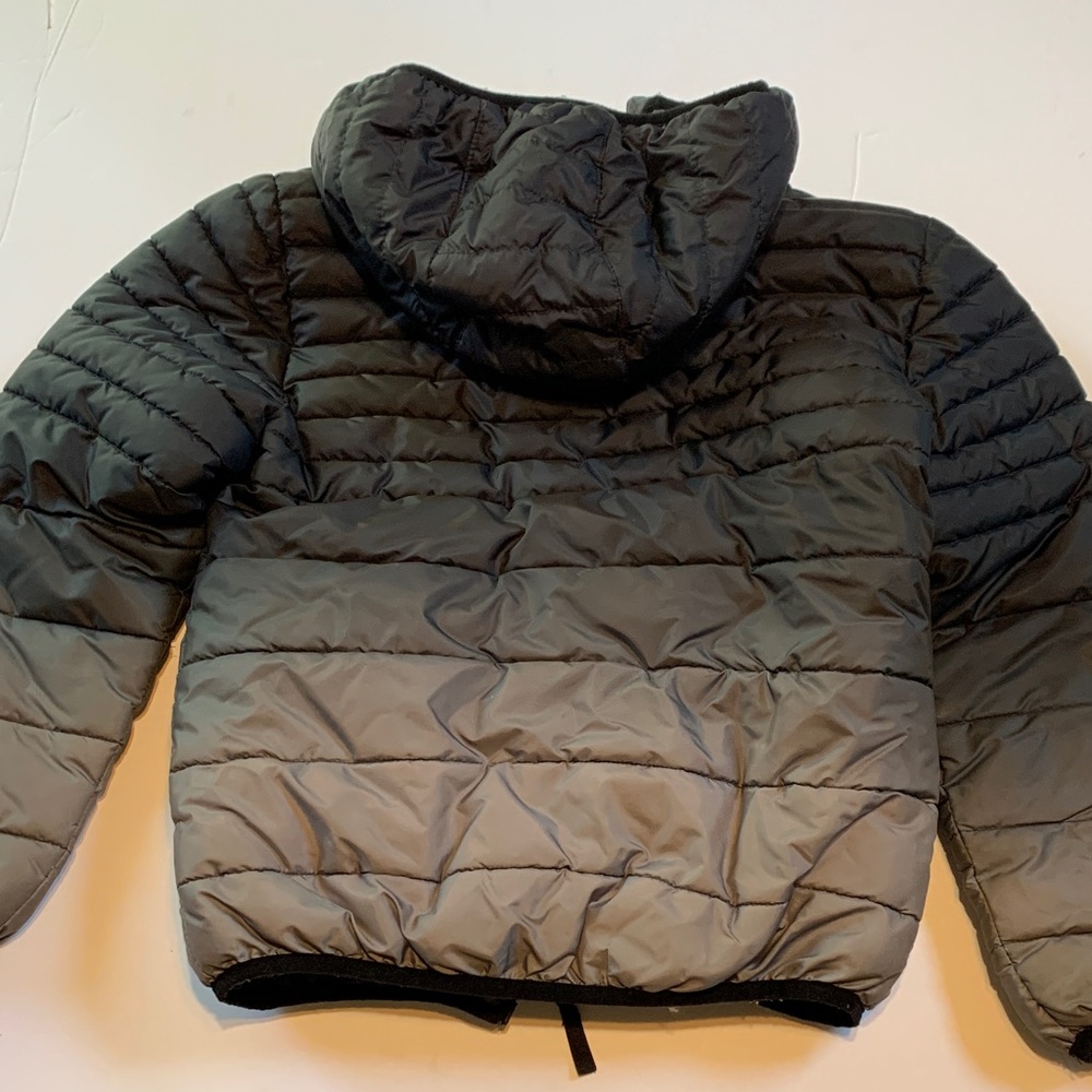 Hurley boys size medium Charcoal Puffer Jacket with Hood - Picture 7 of 7